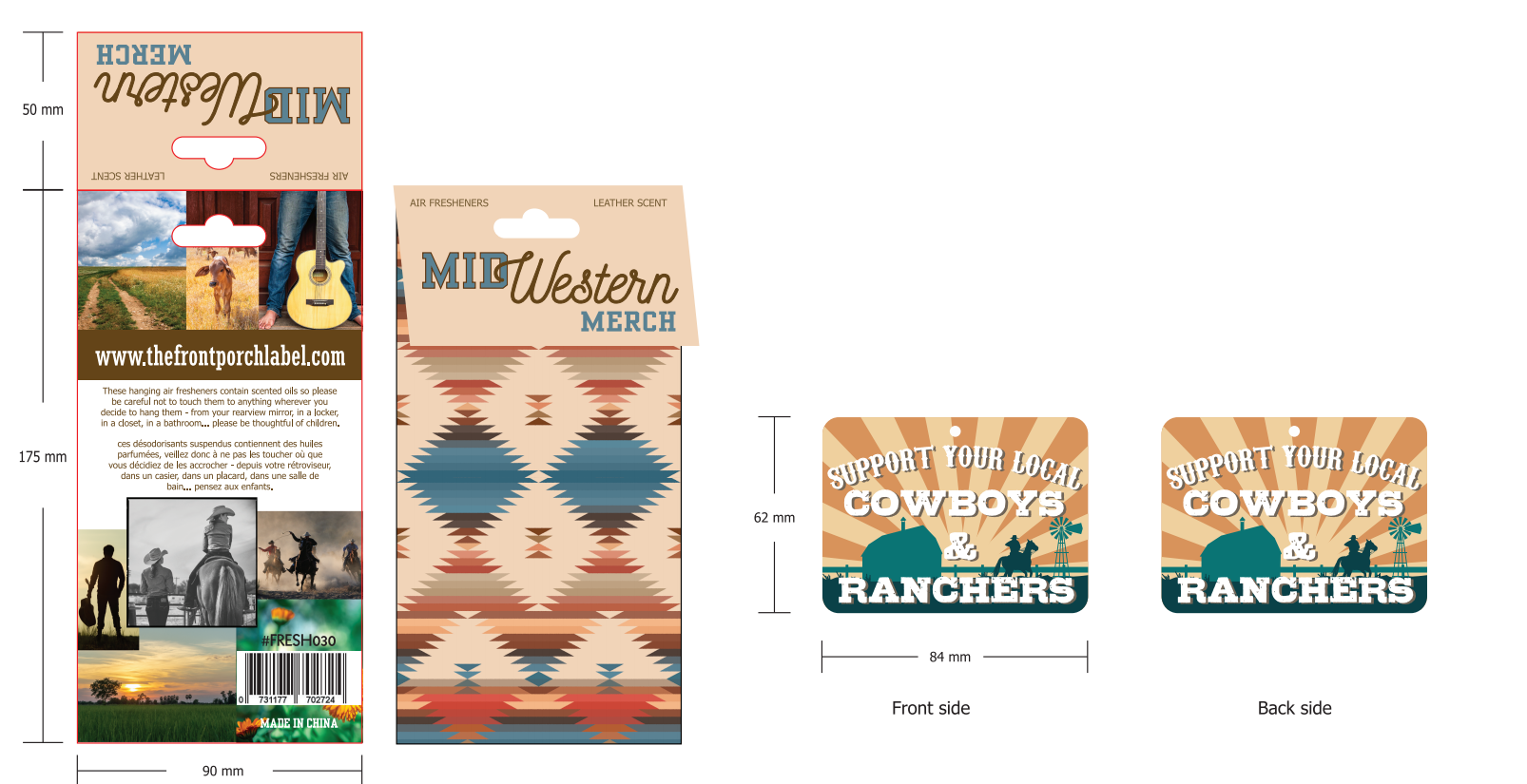 Support Ranchers Air Freshener