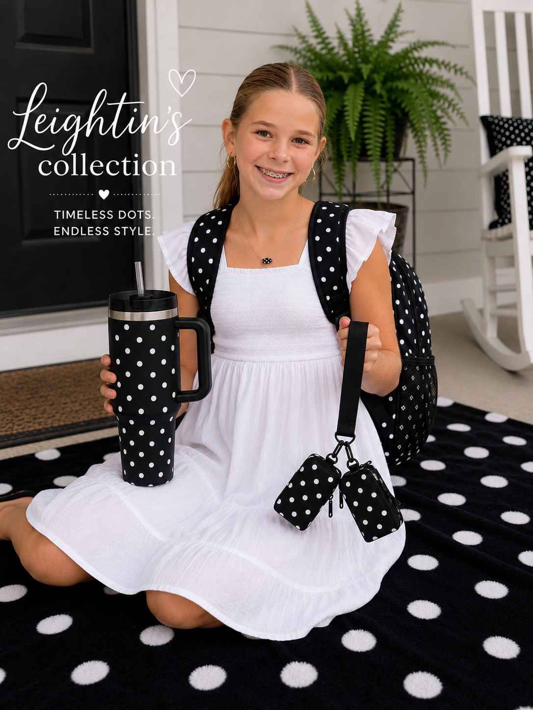 Black Polka Dot by Leightin