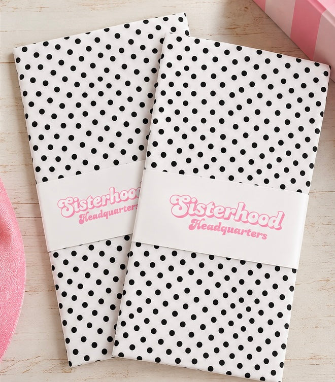 White Polka Dot Tissue Paper