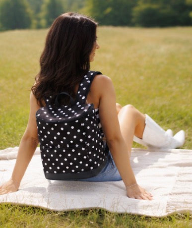 Polka Dot Backpack Cooler