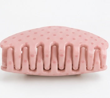 Pink Polka Dot Claw Clip