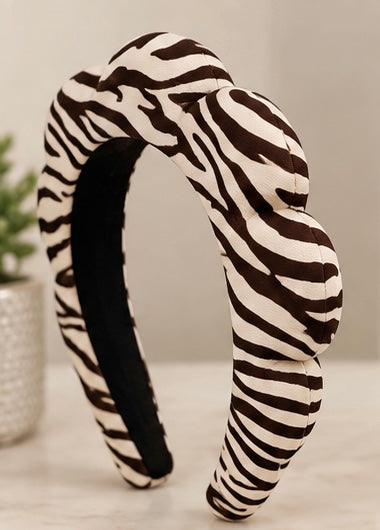 Zebra Stripe “Get Ready With Me” Skincare Headband
