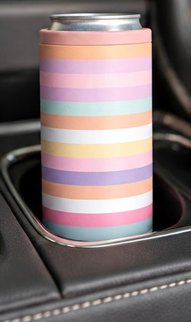 Hard Cooling Can in Rainbow Stripe