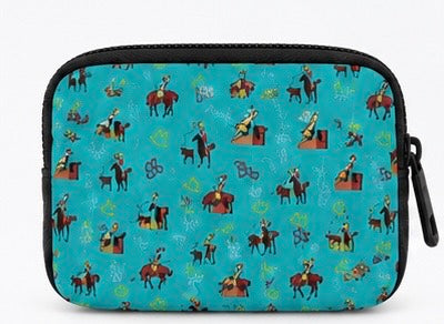 Turquoise Vintage Cowboy Dual Pouch Wristlet