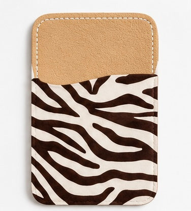 Zebra Striped Phone Pocket