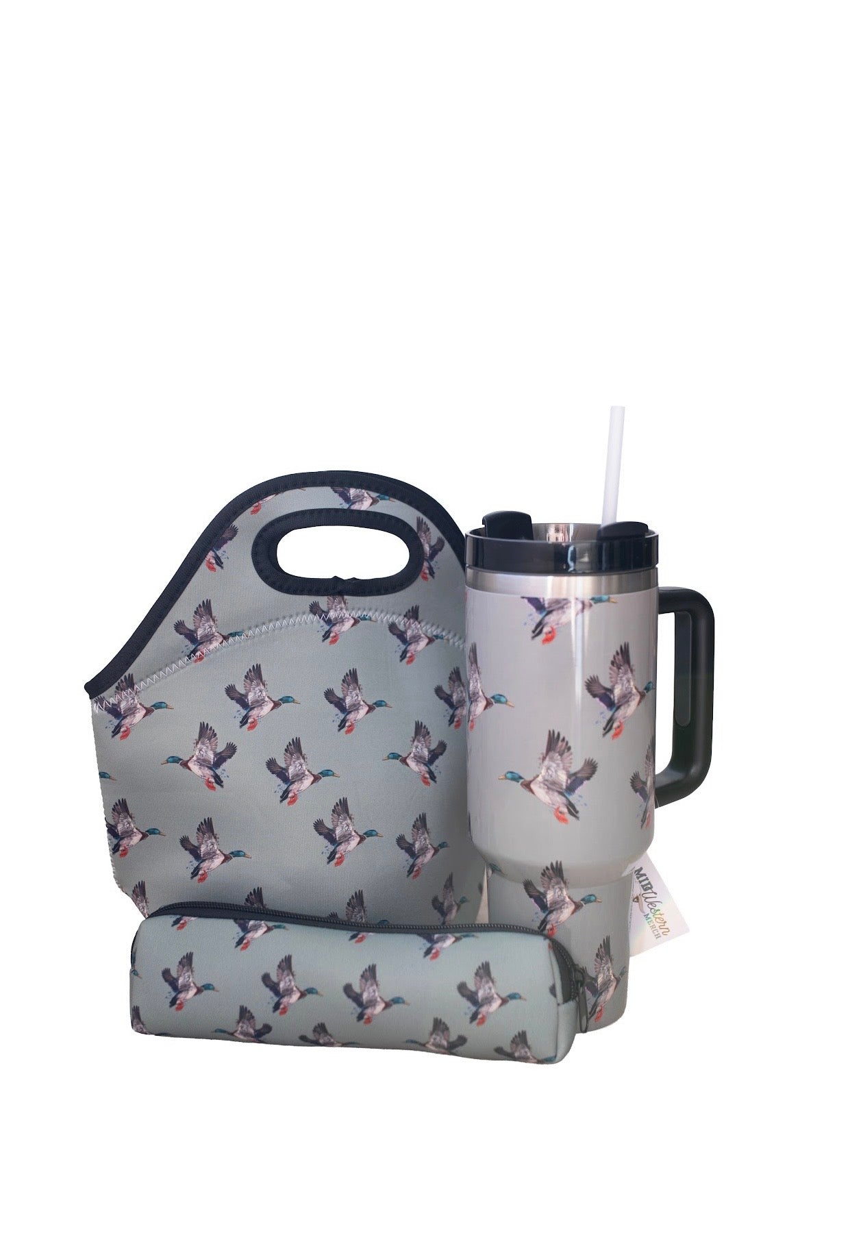 Green Duck Tumbler with Handle