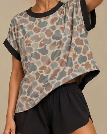 Camo Cross-Back Shirt