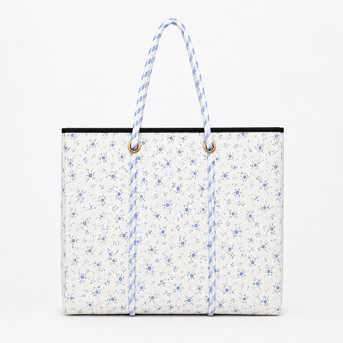 Large Tote in Blue Floral