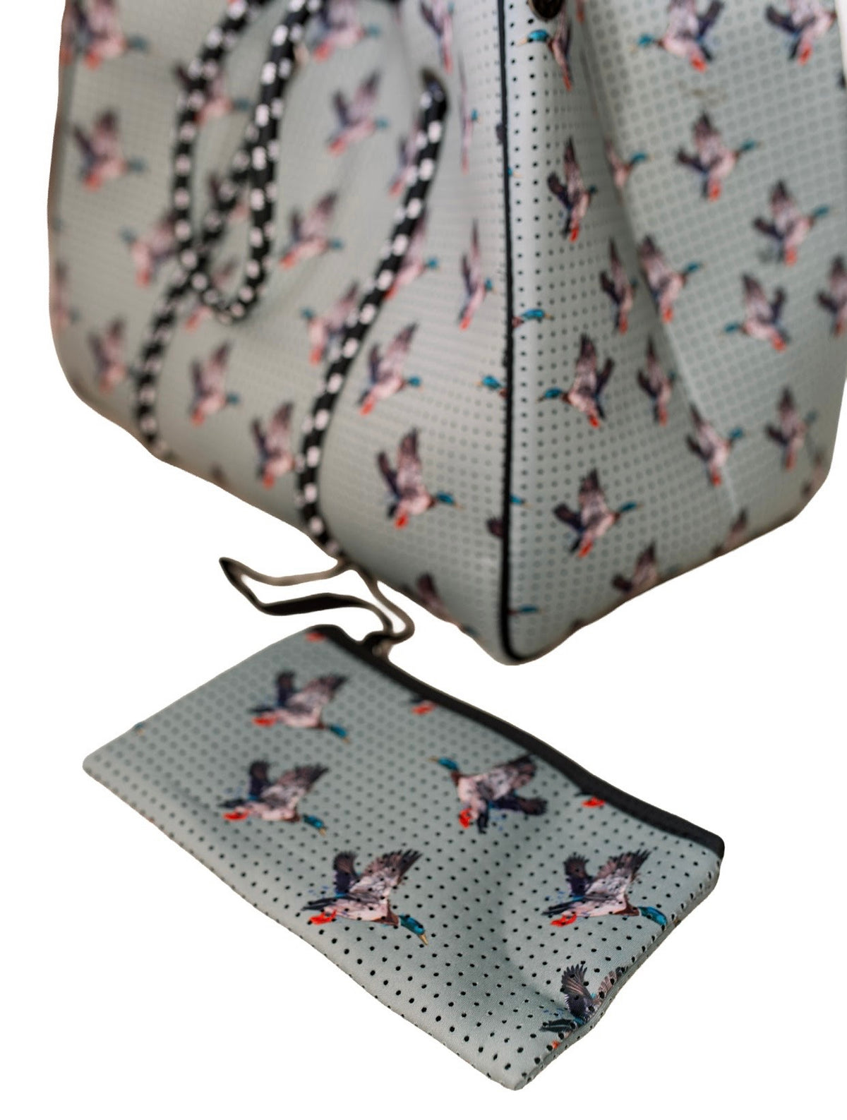 Large Tote in Green Duck