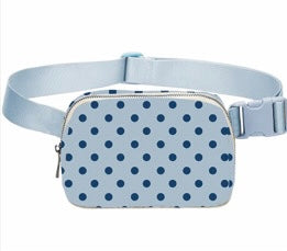 Blue Polka Dot Crossbody Bag