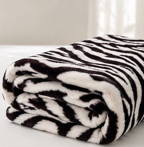 Zebra Striped Throw Blanket