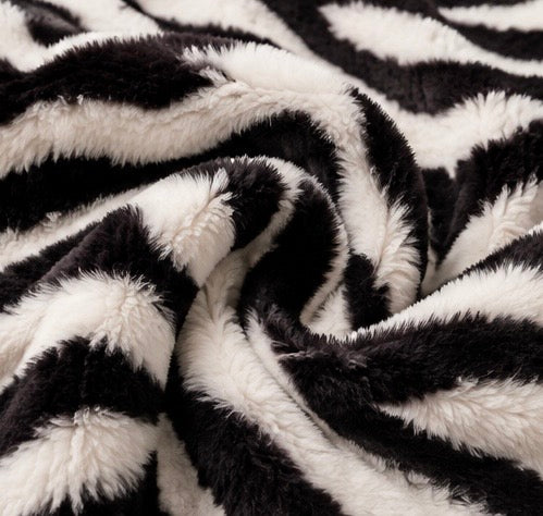 Zebra Striped Throw Blanket