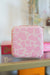 Pink Cowhide Square Jewelry Case