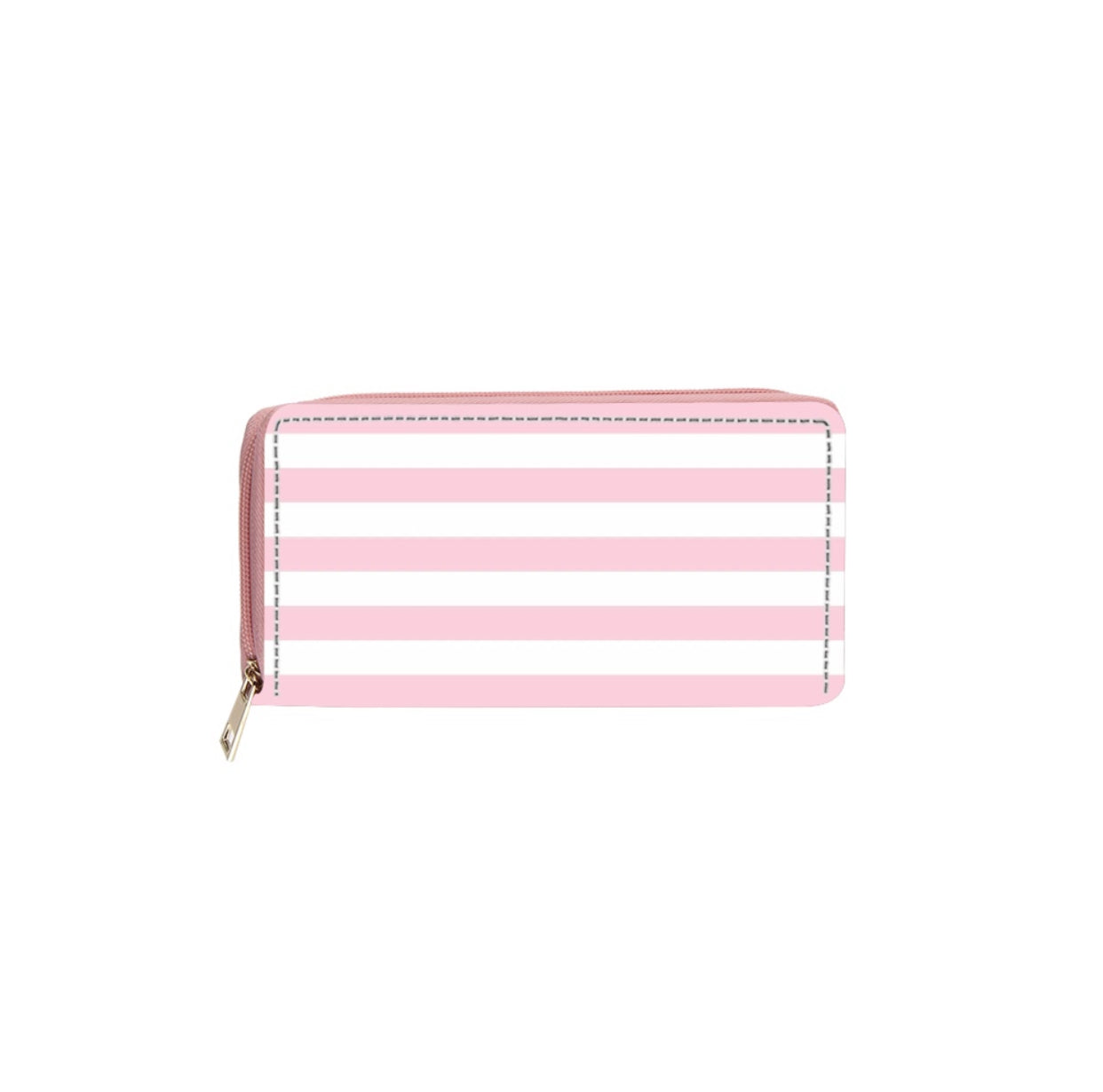 Pink Striped Wallet
