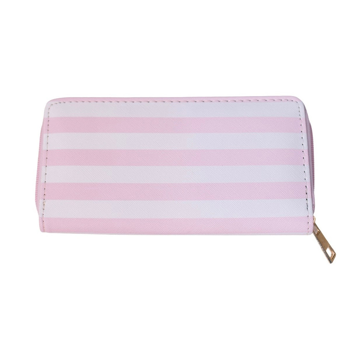 Pink Striped Wallet