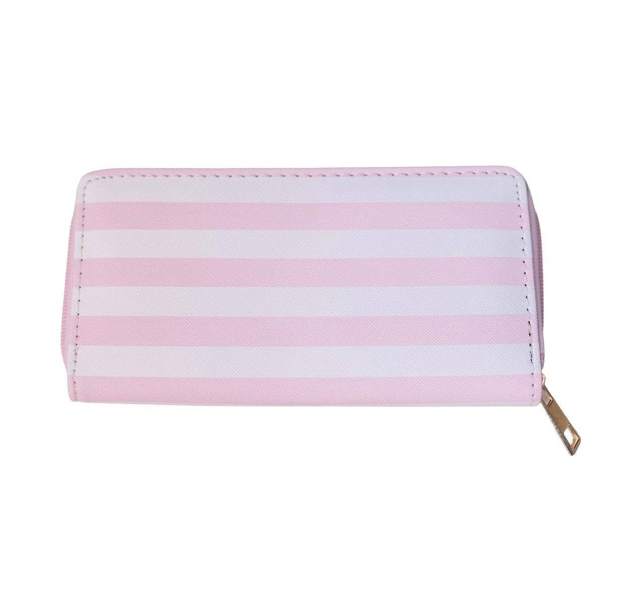 Pink Striped Wallet