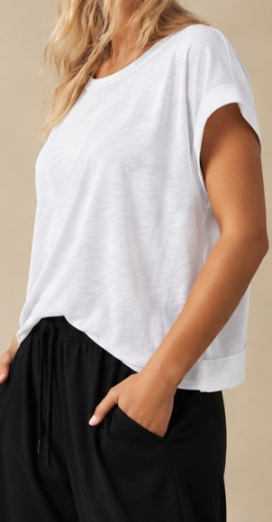 White Cross-Back Shirt