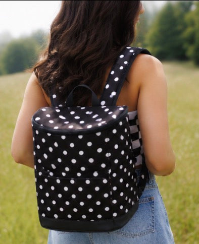 Polka Dot Backpack Cooler