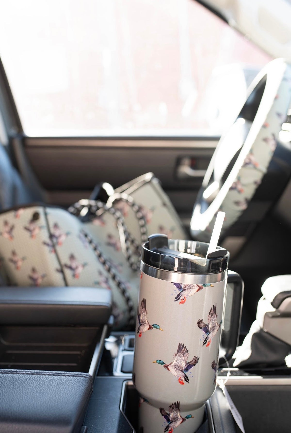 Green Duck Tumbler with Handle