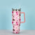 Pink Ghost Tumbler with Handle