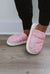 Pink Cowhide Slippers