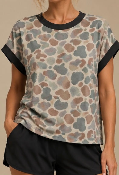 Camo Cross-Back Shirt