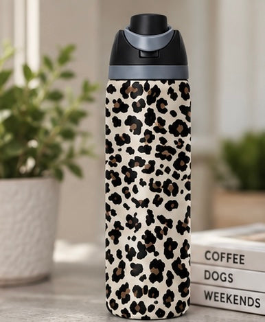 Leopard Stainless Steel Water Bottle