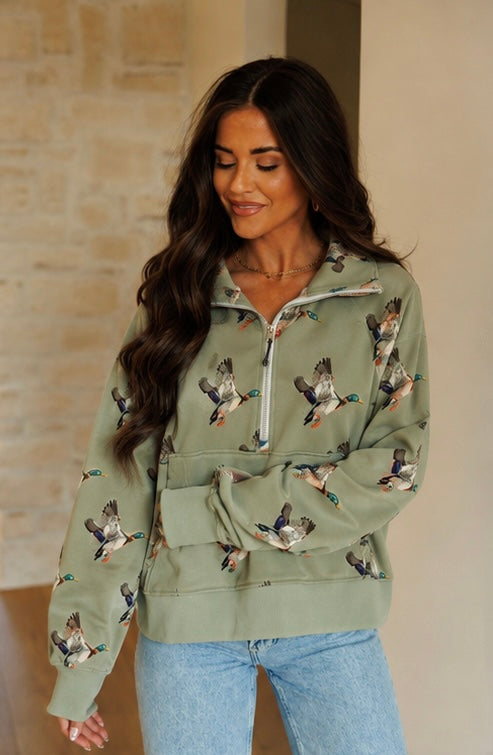 Green Duck Pullover