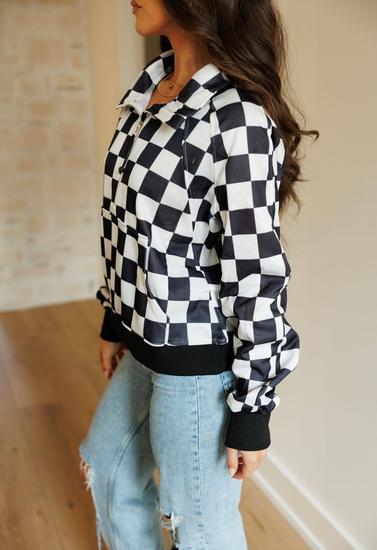 Checkerboard Pullover