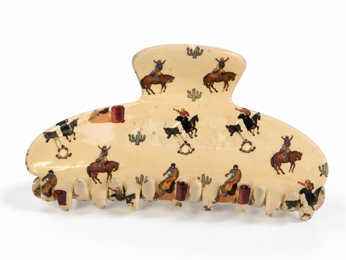 Vintage Cowboy Claw Clip