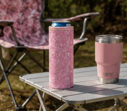 Hard Cooling Can in Pink Camo