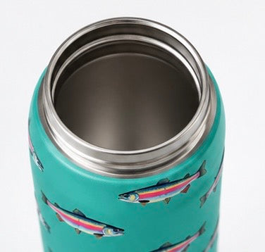 Teal Rainbow Trout Stainless Steel Water Bottle