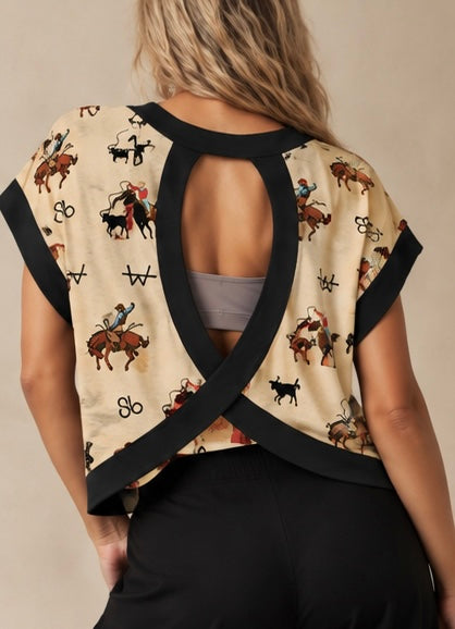 Vintage Cowboy Cross-Back Shirt