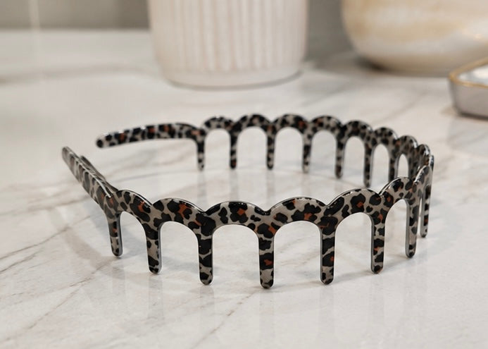 Leopard Zig-Zag Headband