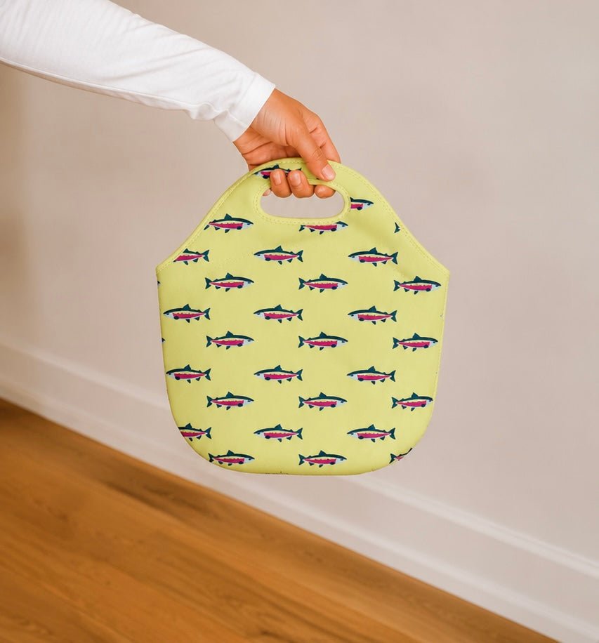 Yellow Rainbow Trout Lunch Tote