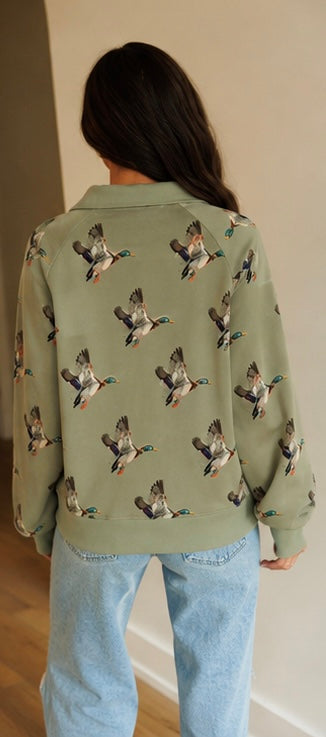 Green Duck Pullover