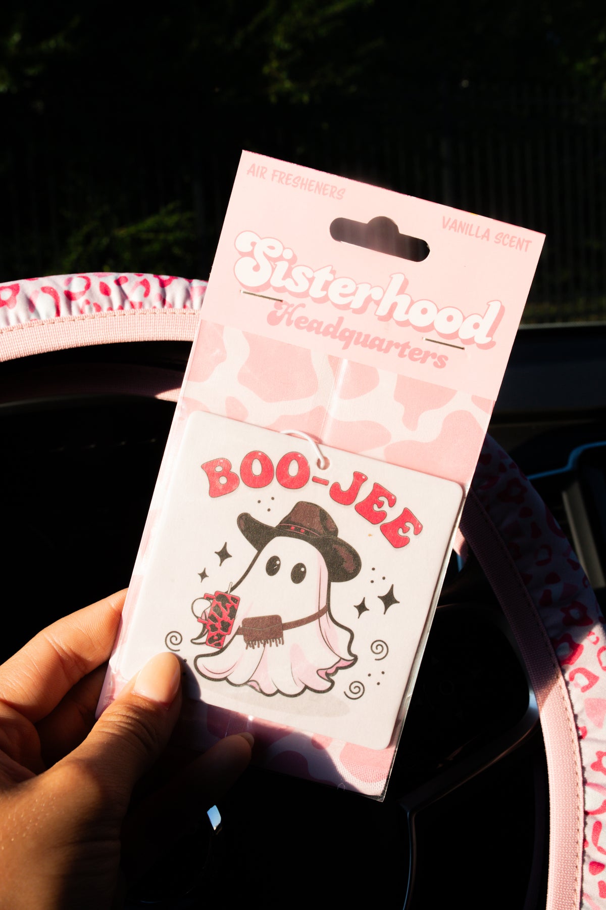 Pink Ghost Air Freshener