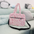 Puffer Duffel Bag in Pink Leopard