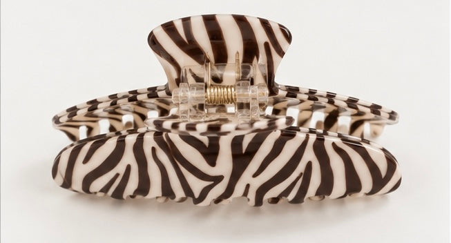 Zebra Stripe Claw Clip
