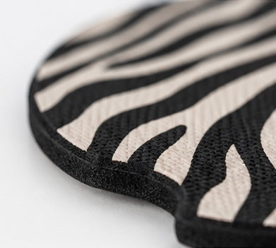 Zebra Striped Car Coaster 2-Pack