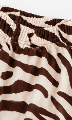 Zebra Striped Pajama Set