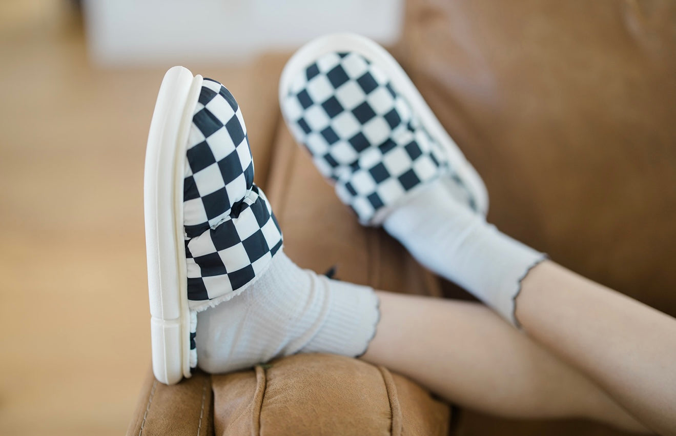 Checkerboard Slippers