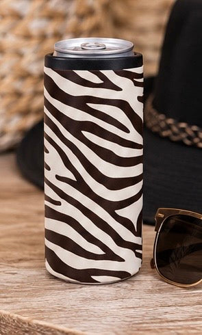 Hard Cooling Can in Zebra Stripe