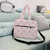 Puffer Duffel Bag in Pink Howdy