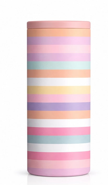 Hard Cooling Can in Rainbow Stripe
