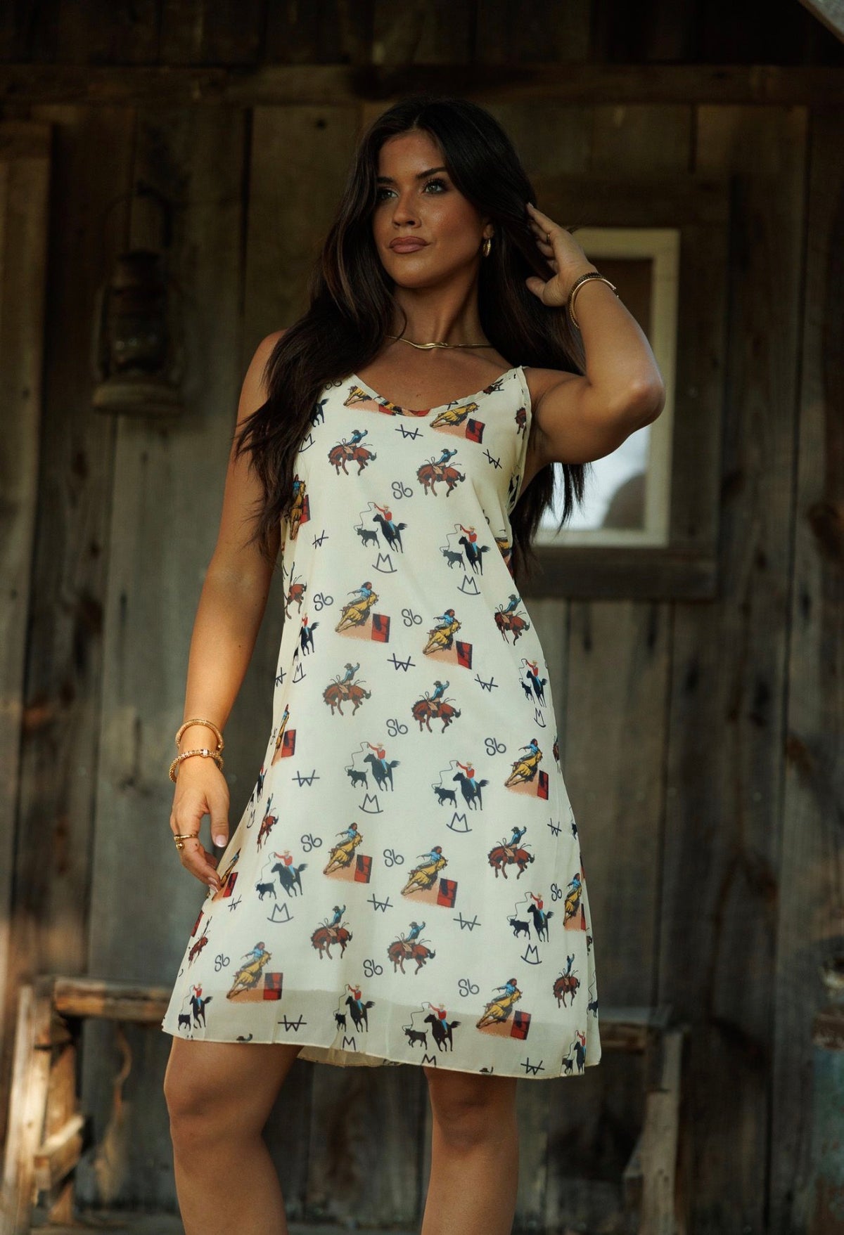 Vintage Cowboy Tank Dress