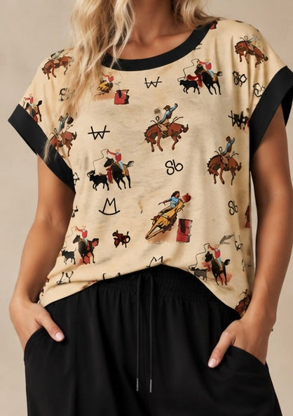 Vintage Cowboy Cross-Back Shirt