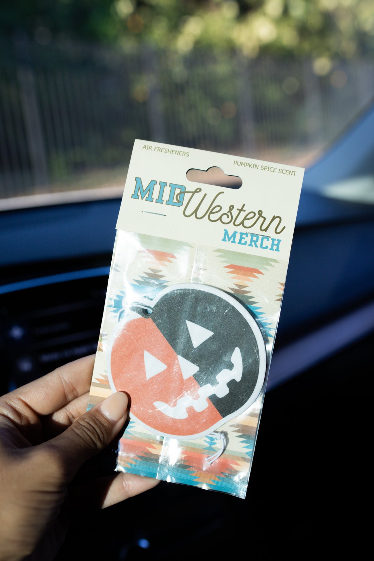 Color Block Pumpkin Air Freshener