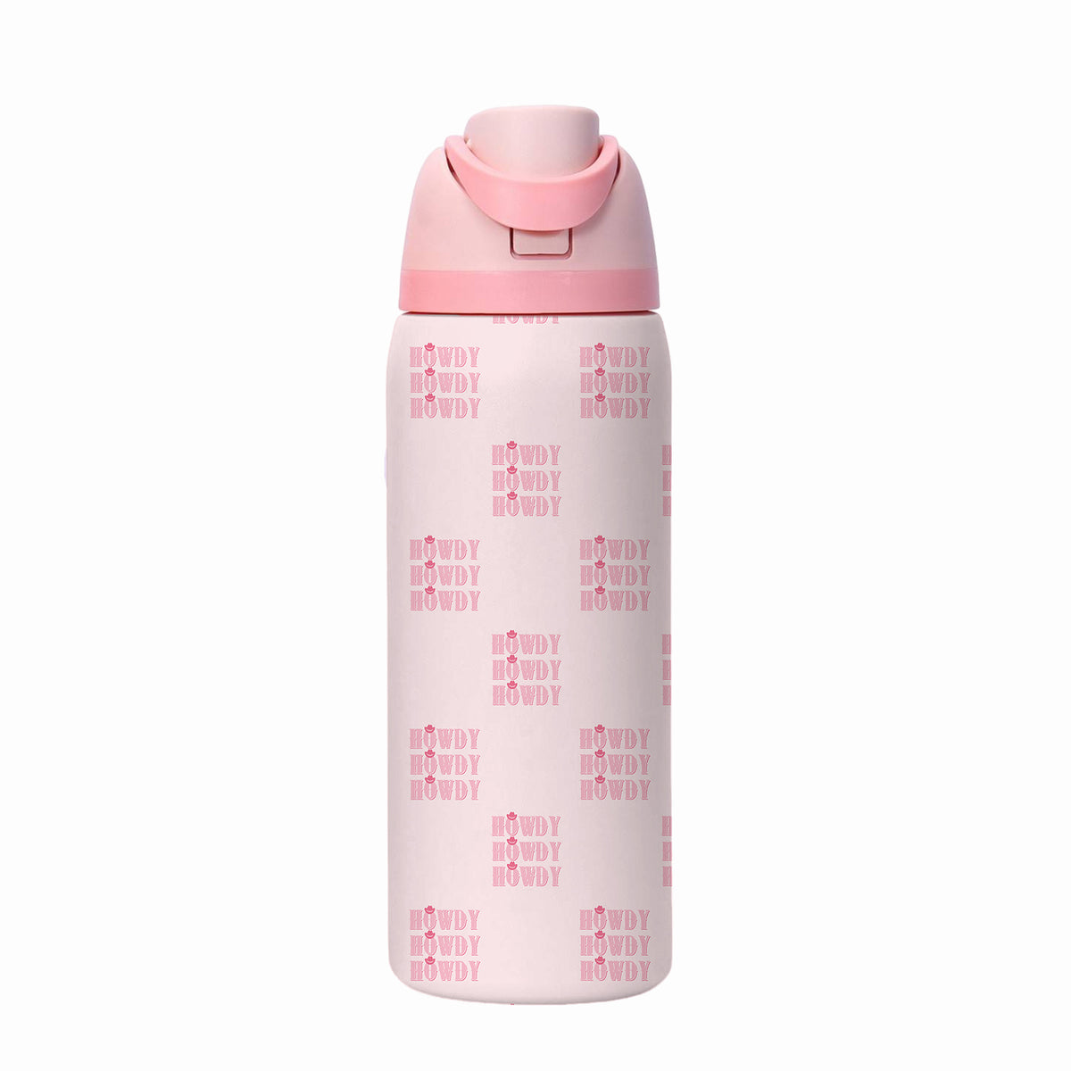 Pink Howdy Stainless Steel Water Bottle