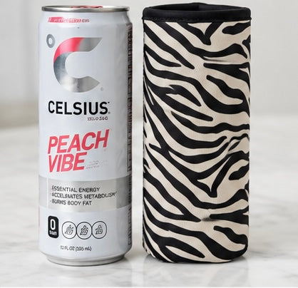 Zebra Striped Tall Coozie 2-Pack
